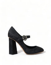 Dolce & Gabbana Black Brocade Mary Janes Heels Pumps Shoes -   -  Dolce & Gabbana.